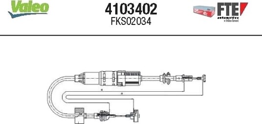 Clutchkabel FTE 4103402
