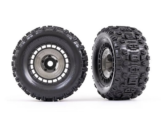 Traxxas 9572 Tires & Wheels Sledgehammer 3.8''