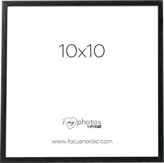 Focus Rock Ramme - Sort - 10x10 cm