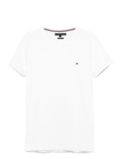 Tommy Hilfiger Core Stretch Slim C-Neck Tee - White - XXL