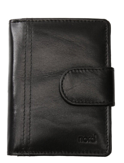 Nord Leather Dame medium portemone Svart