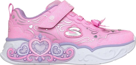 Skechers Sko Princess Trinn Rosa Skechers 29 Blinkende sko Hvit Lilla
