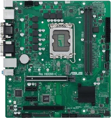 ASUS Pro H610M-C Hovedkort Micro-ATX LGA1700 DDR5 Chipset ASUS Pro H610M-C Hovedkort Micro-ATX LGA1700 DDR5 Chipset
