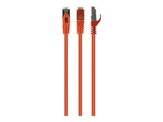 Cablexpert Koblingskabel Rj 45 Hann Til Rj 45 Hann 50 Cm 6.2 Mm S/Ftp Cat 6A Halogenfri Formstøpt Uten Hindringer Flertrådet Oransje PP6A LSZHCU O 0.5M