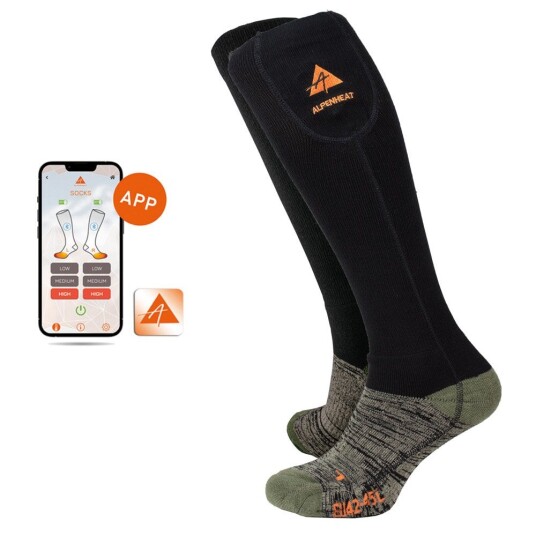 Alpenheat Heated Fire Sock with appcontrol Size 46 48