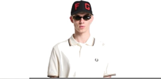 Fred Perry The Twin Tipped Fp Shirt Cream S
