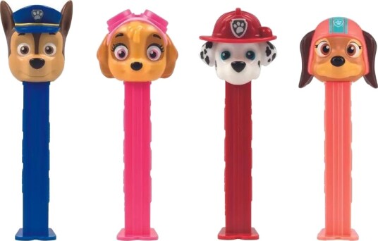 12 stk PAW Patrol Pez Holder med 2 Pez Pakker   Hel Eske