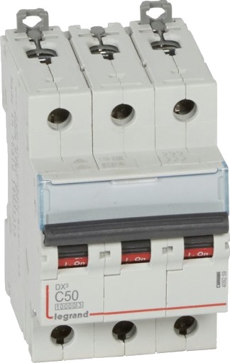 Legrand DX3 MCB automatsikring C50 3P 3M 10/16kA
