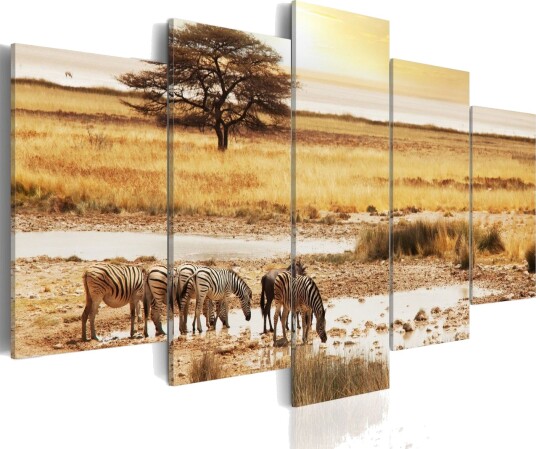 Bilde Zebras On A Savannah 200x100 Artgeist sp. z o. o.