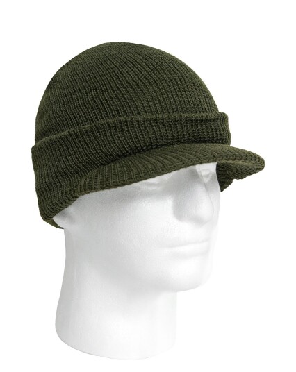 Rothco Warm Jeep Cap - 100 % ull Grønn, Oliven