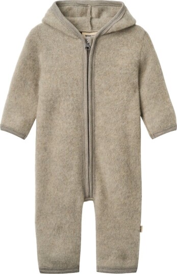 Wheat Jumpsuit Ullfleece Ata Khaki Melert Wheat 68 Jumpsuit Beige 62