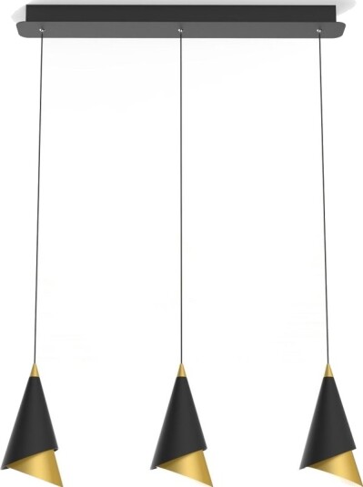 Italux Hengelampe Svart Italux Raalto Led Pnd 433128 2
