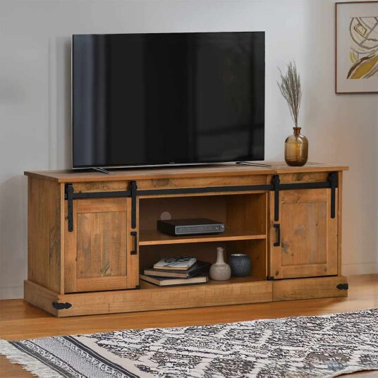 TV skap HALDEN med 2 skyvedører 150x40x60 cm heltre