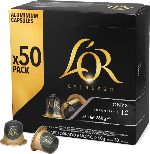 L"OR | Onyx 50 kapsler til Nespresso®