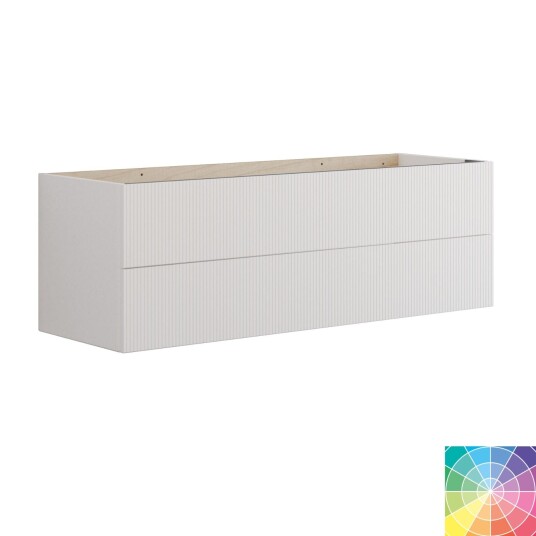 Dansani Calidris Rillet Servantskap 2 Skuff D40cm NCS Farge / 120cm Dobbel DA-C10-C099