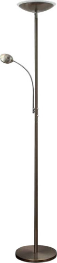 Lindby Malea - LED-uplight lampe med lesearm, nikkel