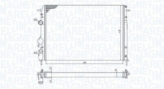 Radiator MAGNETI MARELLI 350213198500