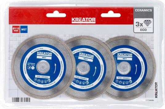 Diamantblader for fliser 115 mm - 3 stk Diamantblader for fliser 115 mm - 3 stk