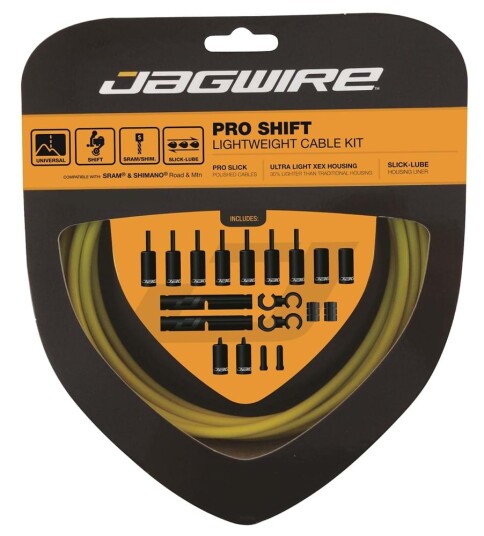 Jagwire Pro girkabelsett Race/MTB Gul Jagwire Pro girkabelsett Race/MTB Gul