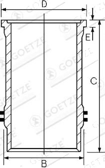 Sylinderhylse GOETZE ENGINE 15 600020 00