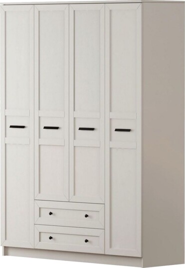 Meyra Garderobe 140x184 cm - Matt Hvit