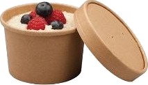 Papbæger Soup To Go 225 Ml Ø90/75X61 Mm Brun,500 Stk/Krt