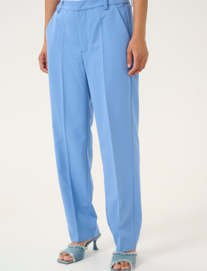 Kaffe Kasakura Hw Zipper Pants - Blue - 42 Kaffe Kasakura Hw Zipper Pants - Blue - 42