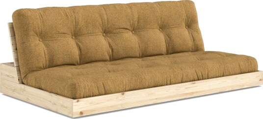 Karup Design Base Sovesofa Klarlakkert furu/643 Gyllen oker