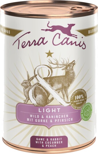 Terra Canis Våtfôr Sparepakke Light Vilt & Kanin Med Agurk Og Fersken 12 X 400 G
