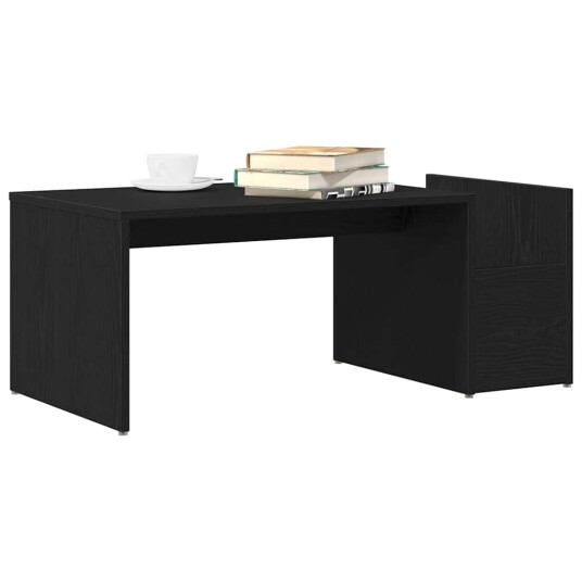Kaffebord Sort Eik 90x45x35 cm Bygget Tre