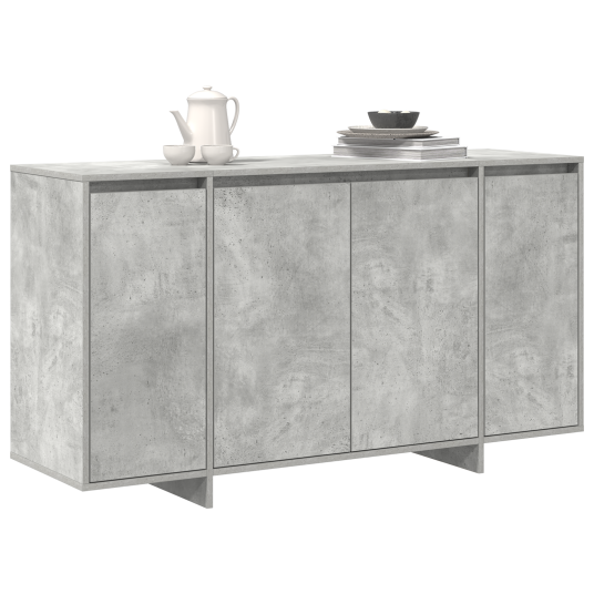 Serviesskap Betonggrå 135 x 41 x 69 cm Konstruert tre