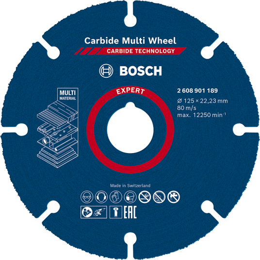 Bosch Expert Carbide Multi Wheel 125 mm Kappeskive for Plast og Tre