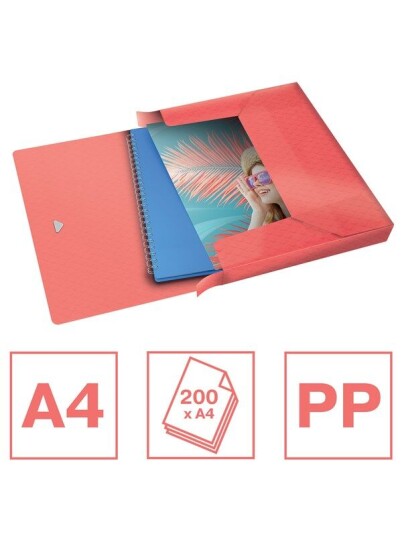 Esselte Colour'Breeze Box File Coral