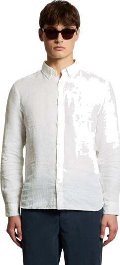 Lyle & Scott Herre Skjorter Hvit 2XL,