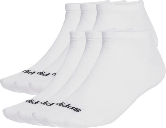 Adidas Cushioned Linear Crew 6p White/black L Adidas Cushioned Linear Crew 6p White/black L