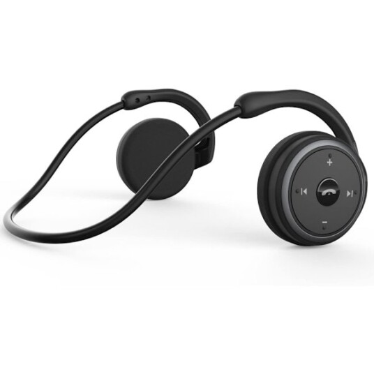 Små Bluetooth-hodetelefoner rundt hodet - Sports trådløst headset med innebygd mikrofon og krystallklar lyd, sammenleggbar og bæres i