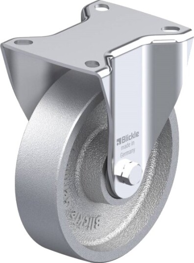 Blickle 760456 Bi-G 125Ik Faste Hjul, Hjuldiameter 125 Mm, Bæreevne Maks. 250 Kg, 1 Stk