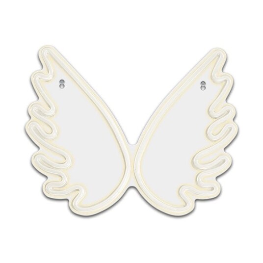 Forever Light Neonskilt Wings - Hvit
