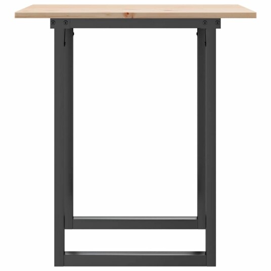  Spisebord O-ramme 70x70x75 cm heltre furu og støpejern 3282671