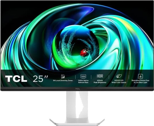 TCL 25G54 25" FHD MiniLED IPS PC-skjerm 144Hz 5ms Hvit TCL 25G54 25" FHD MiniLED IPS PC-skjerm 144Hz 5ms Hvit