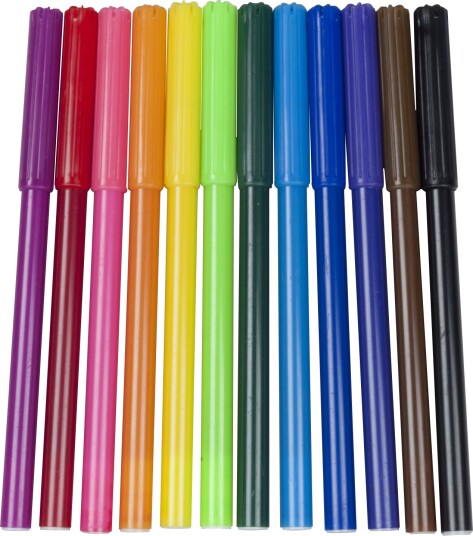 Topwrite Fiberpenn Sett 12 Farger Topwrite Fiberpenn Sett 12 Farger