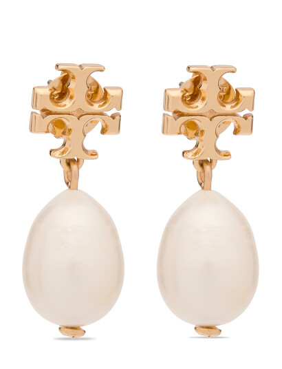 TORY BURCH Kira Pearl Drop Earring |Guld |One Size TORY BURCH Kira Pearl Drop Earring |Guld |One Size