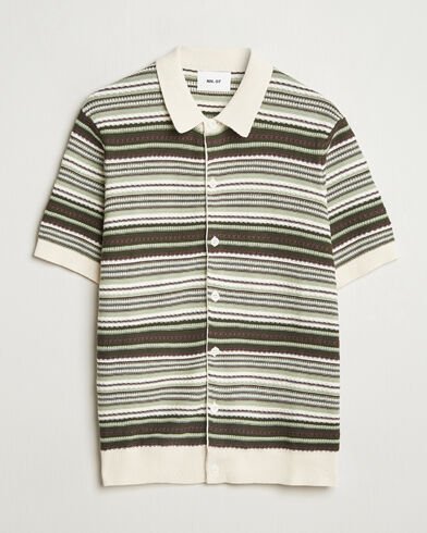 NN07 Nolan Knitted Striped Short Sleeve Shirt Multi NN07 Nolan Knitted Striped Short Sleeve Shirt Multi
