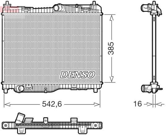 Radiator DENSO DRM10123 Radiator DENSO DRM10123