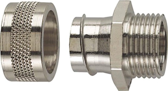 Hellermann Tyton 166-31012 Metallkobling PCS-FM (PG), fast, IP54 Nominell Ø 16 mm, PG11, Installasjonsmaterial