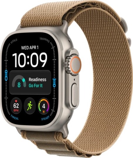 Apple Watch Ultra 4 49mm CEL (naturlig titan/ørken Alpine Loop) M