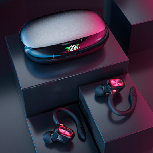 Sports trådløse Bluetooth hodetelefoner trådløse hodetelefoner med mikrofon Bluetooth Hi Fi stereo Bluetooth headset Bluetooth headset for sport arbeid