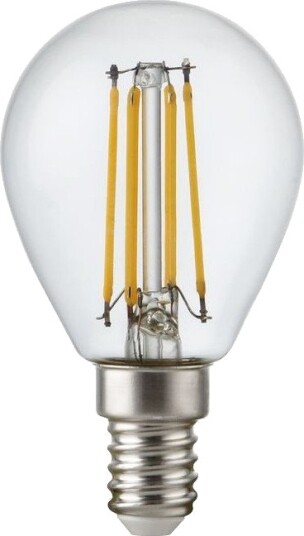 Spl E14 4,7W dimbar LED kronepære G45 filament klart glass 2700K Dimbar : Dimbar Kulør : Varm Spl E14 4,7W dimbar LED kronepære G45 filament klart glass 2700K Dimbar : Dimbar Kulør : Varm