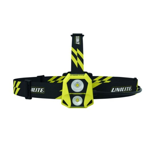 Hodelykt Unilite HL 6R   450 lm / Oppladbar / 2 x AA