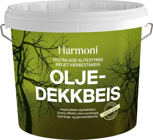 Harmoni Oljedekkbeis Hvit Base 4.5l Harmoni Oljedekkbeis Hvit Base 4.5l
